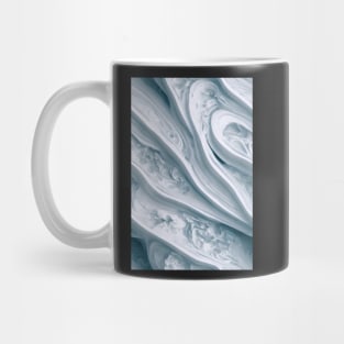 Luxurious White Blue Marble Stone Pattern #8 Mug